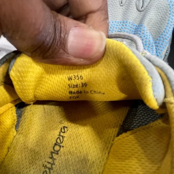 Vibram five finger womens gray blue barefoot running athletic shoes W356 size 39 - Picture 4 of 5